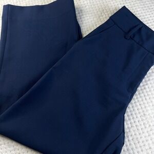 TAILLEUR Navy Wide Leg Dress Pants Womens 6P Polyester Spandex Office